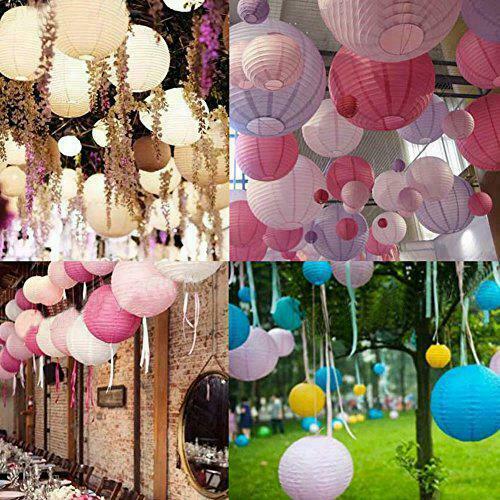Round Paper wire Lantern balloon Wedding Birthday Party, chinese, celebration