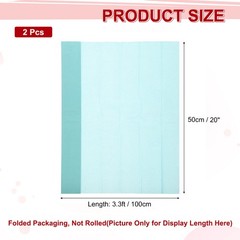 2pcs Crepe Paper Roll Crepe Paper Decor 3.3ft Long 20 Inch Wide, Light Blue