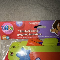 Dora The Explorer Party/Fiesta Banners (4.92’ Length) by DesignWare New Lot of 2