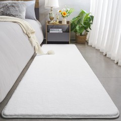 Amearea Modern Soft 2×6 Runner Rug for Hallway, White 2′ x 6′ (Runner),