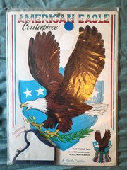 NOS Sealed 1970s Beistle American Eagle Patriotic Centerpiece Shippensburg PA US