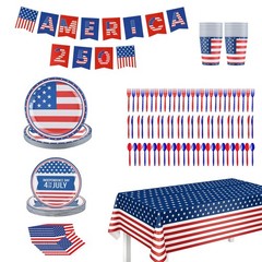 181PCS 250 Anniversary Decorations America Indoor Party Patriotic Decor Fourth