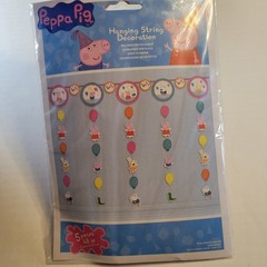 Peppa Pig Party Decor Kit Scene Setters Banner Swirl Hanging Props 31pc Bundle
