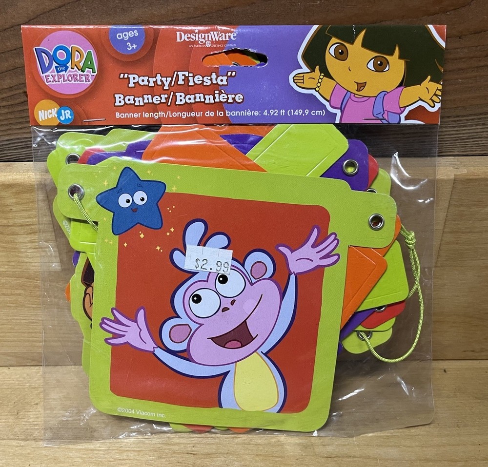 NOS Dora The Explorer Party/Fiesta Banner (4.92’ Length) by DesignWare #1