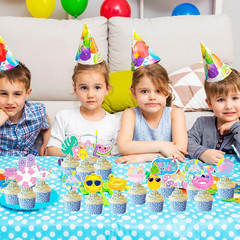 36Pcs Summer Pool Party Cake Toppers Pool Party Decorations Water Birthday Party