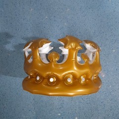Unisex Inflatable Kid Crown PVC Reusable Cosplay Children Crown Decoration ZVFU