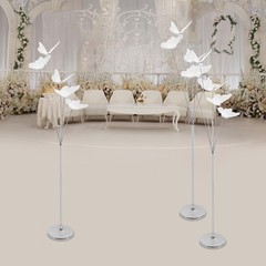 3PC Butterfly Floor Lamp Standing Lamp Romantic Decoration Party Atmosphere Prop
