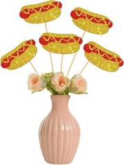 Easy Assemble Hotdog Centerpiece Sticks – Perfect for Baby Showers & Birthdays