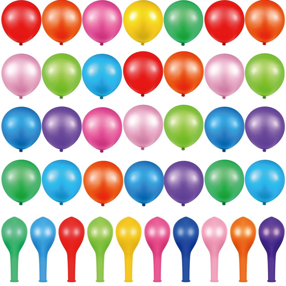 1000 Pcs Balloons Assorted Colors 12 Rainbow Latex Balloons for party Birthda…