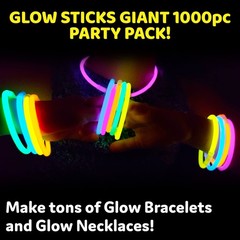 PartySticks Glow Sticks 800 pack 8 Inch Glow in The Dark Light Up Sticks Par…