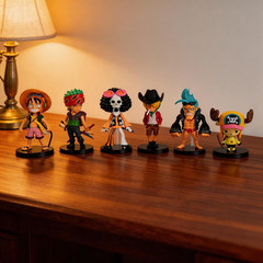 6Pcs Anime Figures, Cute Mini Figurines Cartoon Table Decorations Birthday Party