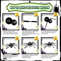 Halloween Party Decoration Kit with Black and Purple Balloons