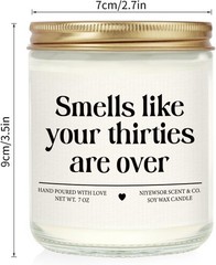 Charming 40th Birthday Candle – Handmade with Love, Ideal for Friends & Family