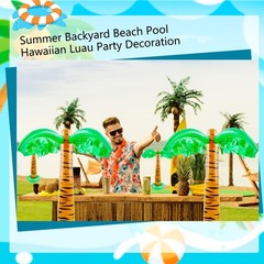 4 Pack 32 inch Inflatable Palm Tree Blow Up Coconut Trees for Hawaiian Tropic…