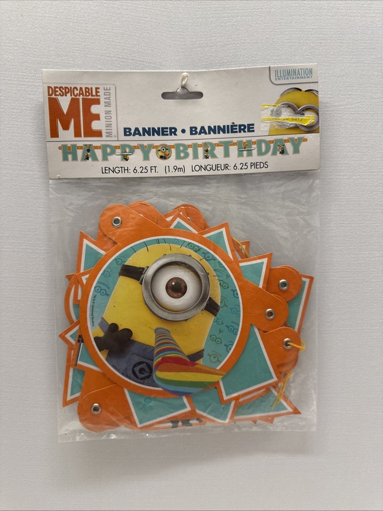 Illumination Entertainment Dispicable Me: Minion Made- Happy Birthday Banner