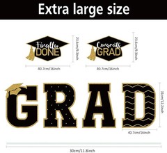 Durable 2026 Graduation Yard Signs – 11 Waterproof Signs with 23 Stakes Included