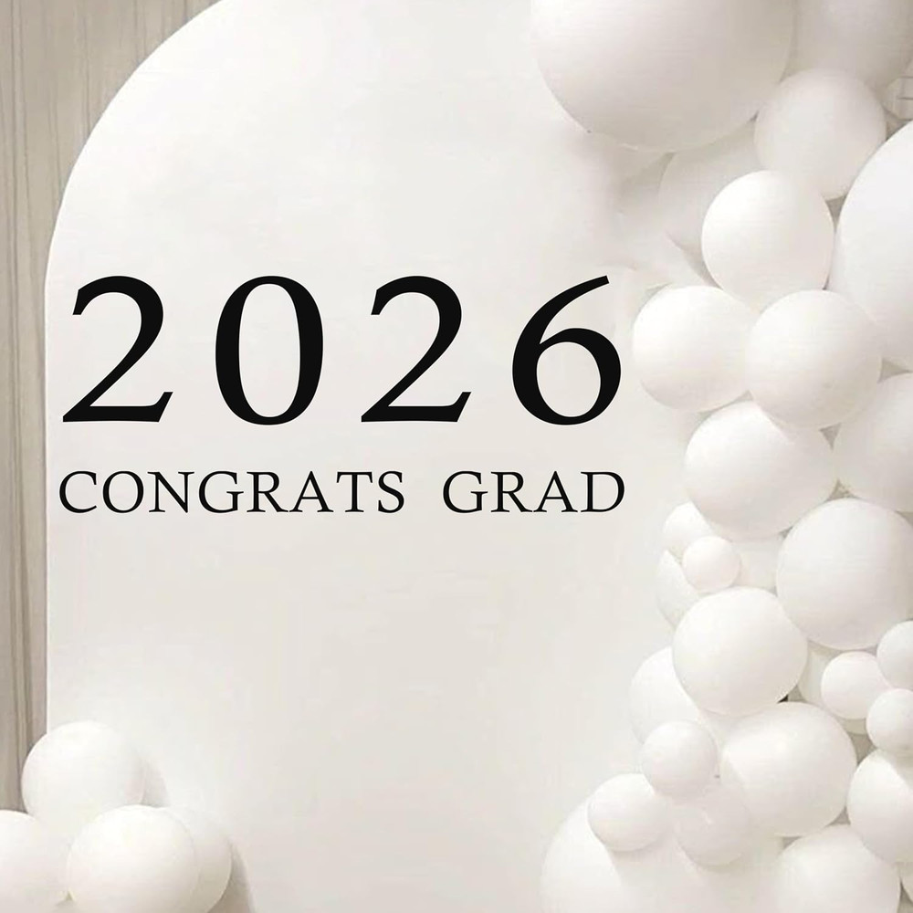 2026 Congrats Grad Wall Decal | Congrats Grad Party Class of 2026 Event Planner