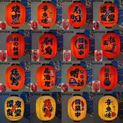 Japanese Hanging Lantern PVC Waterproof Sashimi Cuisine Ourdoor Lantern Decor