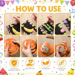 Fruit Birthday Banner Decoration Dancing Fruit Themed Birthday Party Decorati…