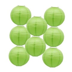 Sage Green Paper Lanterns Chinese Round Lanterns for Ceiling 12in sage green