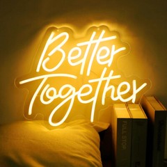42X28CM Better Together Neon Led Sign Wedding Decor Party Neon Sign LED Lights