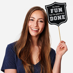 Fully Assembled – Set of 30 – Class of 2026 Graduation Selfie Signs – Congrats