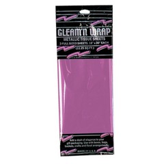 Beistle Cerise Gleam N Wrap Metallic Sheets – General Occasion | Party Supply