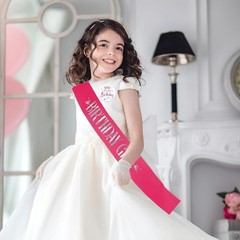 Birthday Girl Decorations – Set Includes Girl Sash & Its My Birthday Badge for
