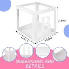 Baby Boxes with 4 Letters,40 Pink&Blue Balloon for Baby Shower Decorates,4 pc…