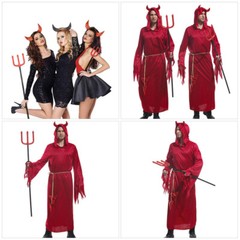 1 Set halloween pitchfork Elegant Masquerade Fancy Dress Party Ox Horns