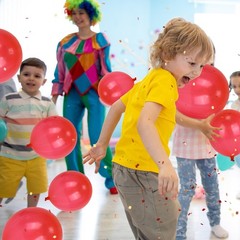 24 Pcs Red Punch Balloons Bounce with Rubber Band Handle Punching Balloon Hea…