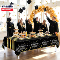 3 Pack Graduation Tablecloth Graduation Decorations Class of 2026 Graduation