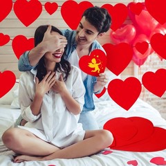 108 PCS Paper Hearts Cut Outs Large Valentine Shaped Double Sided Cardstock