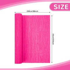 Crepe Paper Streamers 2 Rolls 10×98 Inch Sheets Rose Pink DIY Flower Wrapping