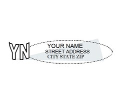 80 Personalized Return Address Name Labels Matte Stickers Letters