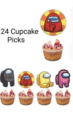 Among Us 20 Kids Party Supplies Birthday Decorations Set Plates Balloons Banner