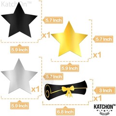 KatchOn Hanging Graduation Decorations 2026 | Black and Gold Graduation Hangi…