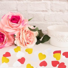 6000 PCS Heart Shaped Paper Confetti Valentines Day Wedding Table Decoration