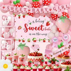 Strawberry Baby Shower Decorations, A Sweet Baby Is On The Way Decorations