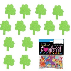 Green Shamrock Confetti Party Table Decor Retail Pack #9075 QS0 Fits 0.25 Inch