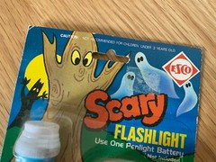 New Sealed ESCO Scary Halloween Flashlight – 1970’s -🕹️Retro Gift Idea🕹️