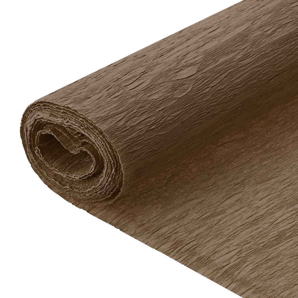 Crepe Paper, 7.9ft Long 20 Inch Wide Brown Crepe Paper Roll