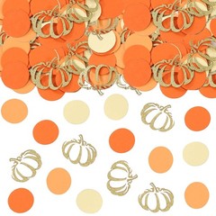 200 PCS Thanks Giving Table Decoration Fall Pumpkin Confetti Autumn Party