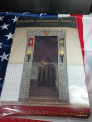 NEW Medieval Castle Door Doorway Knight Princess Party Decoration