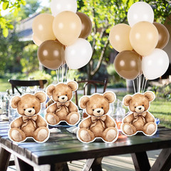 6 Sets Balloon Stand Kit for Table Bear Baby Shower Centerpieces with Balloon Ba