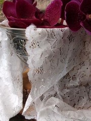 Quasimoon Vintage White Lace Style No.2 Table Runner (12 x 108) by PaperLante…
