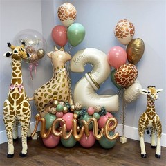 Beige 18 Birthday Balloons Number, 40 Inch Large Cream Foil 1 8 Balloon