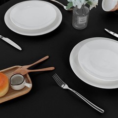 sancua 2 Pack Black Tablecloth 60 x 102 Inch, Rectangle 6 Feet Table Cloth – …