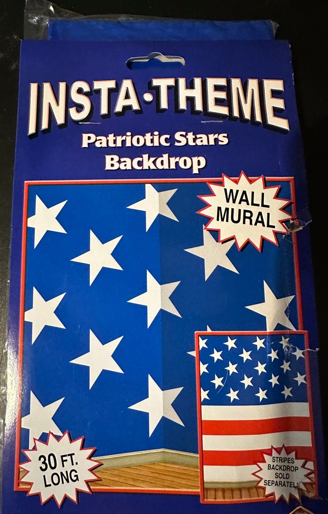 Beistle Insta-Theme Patriotic STARS ONLY Backdrop Wall Mural