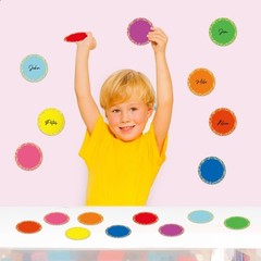 108 PCS 3.5 Inch Confetti Circles Cutouts, Small Paper Dots, Assorted Colors